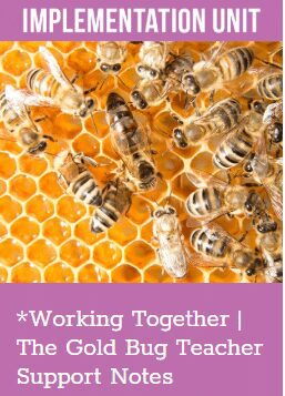 Readtopia at Home: Supporting Students with Complex Needs Cover of Readtopia Implementation Unit: Working Together | the Gold Bug Teacher Support Notes.