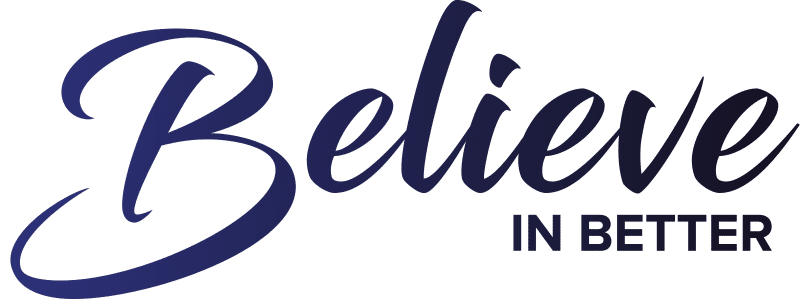 Believe in Better Building Wings Building Wings Believe in Better written in dark blue
