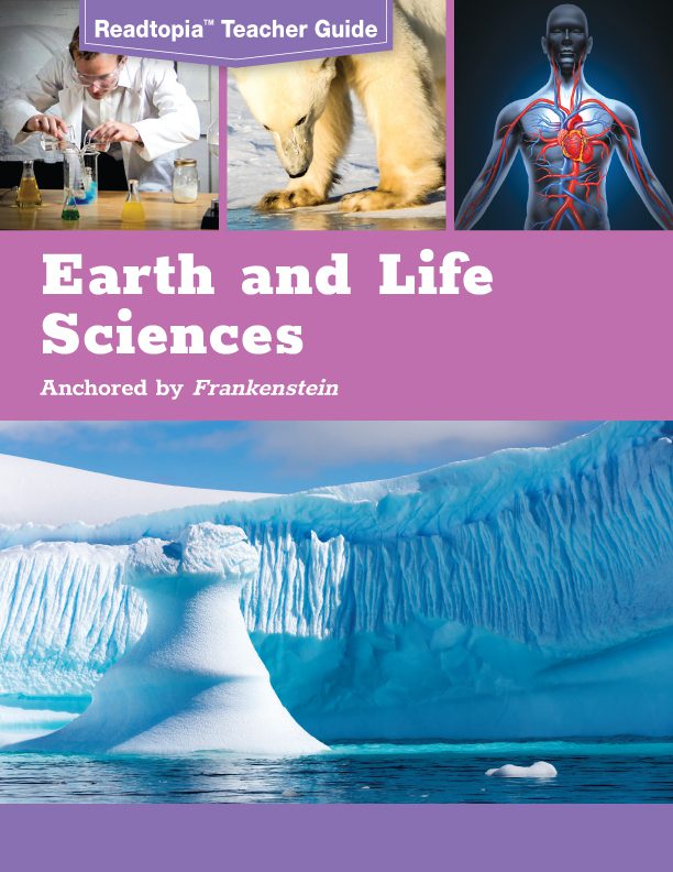earthlifesciencesteacherguidecover Building Wings Building Wings Cover of Readtopia Teacher Guide Earth and Life Sciences Anchored by Frankenstein