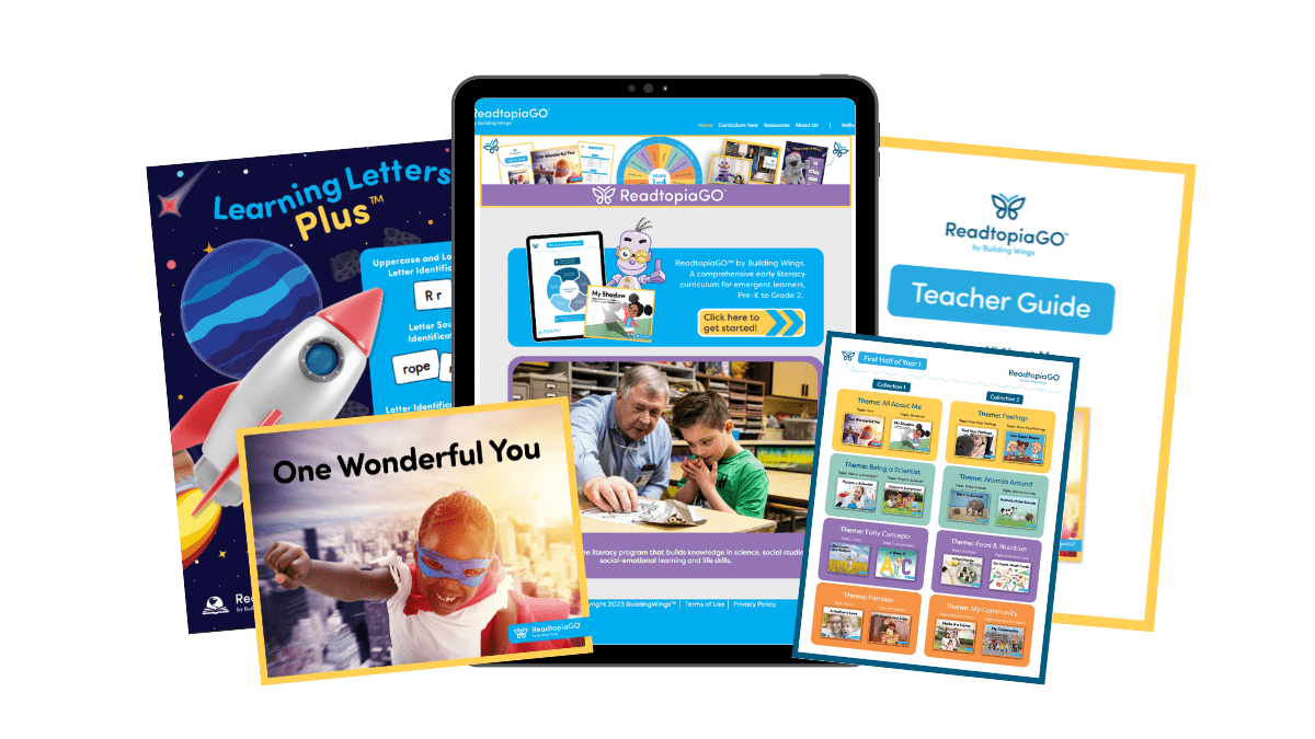 ReadtopiaGO Emergent Learning Curriculum Material Samples - Building Wings - Building Wings